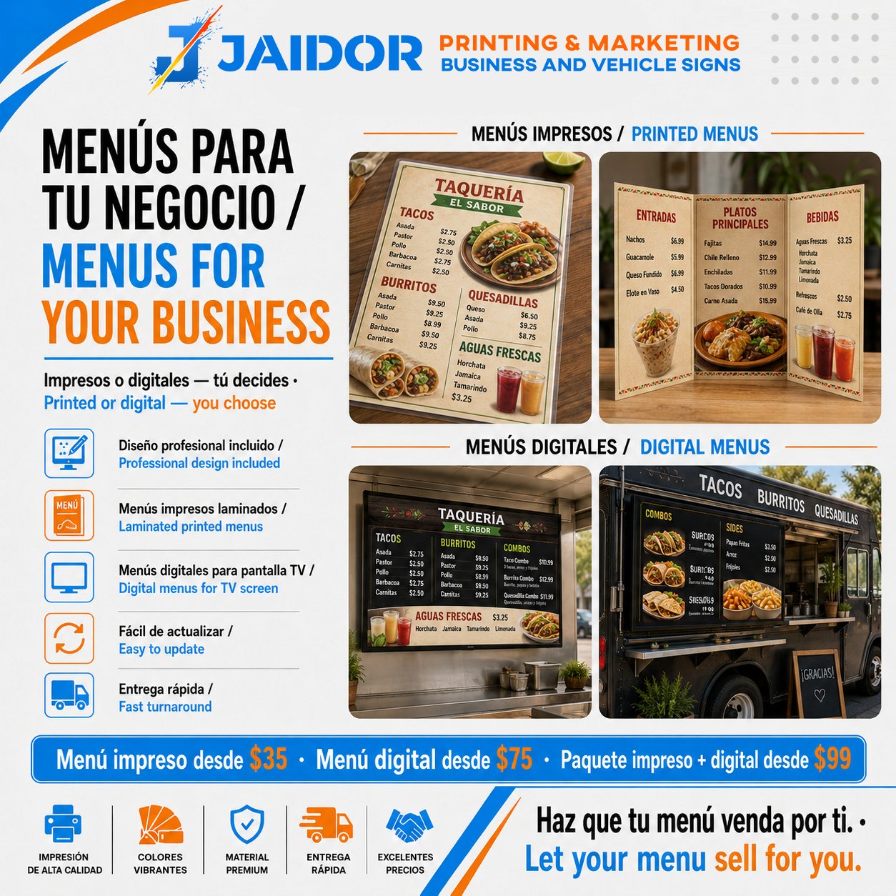 Business Menus
