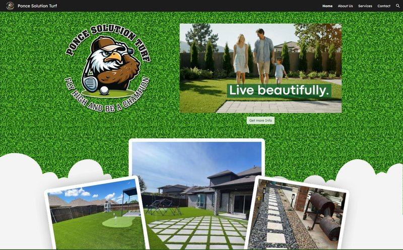 Ponce Solution Turf website screenshot